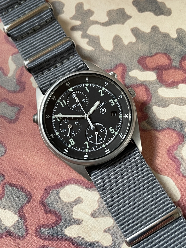 Seiko RAF Military Chronograph Gen 2 Issued 1996 Patina Nationale