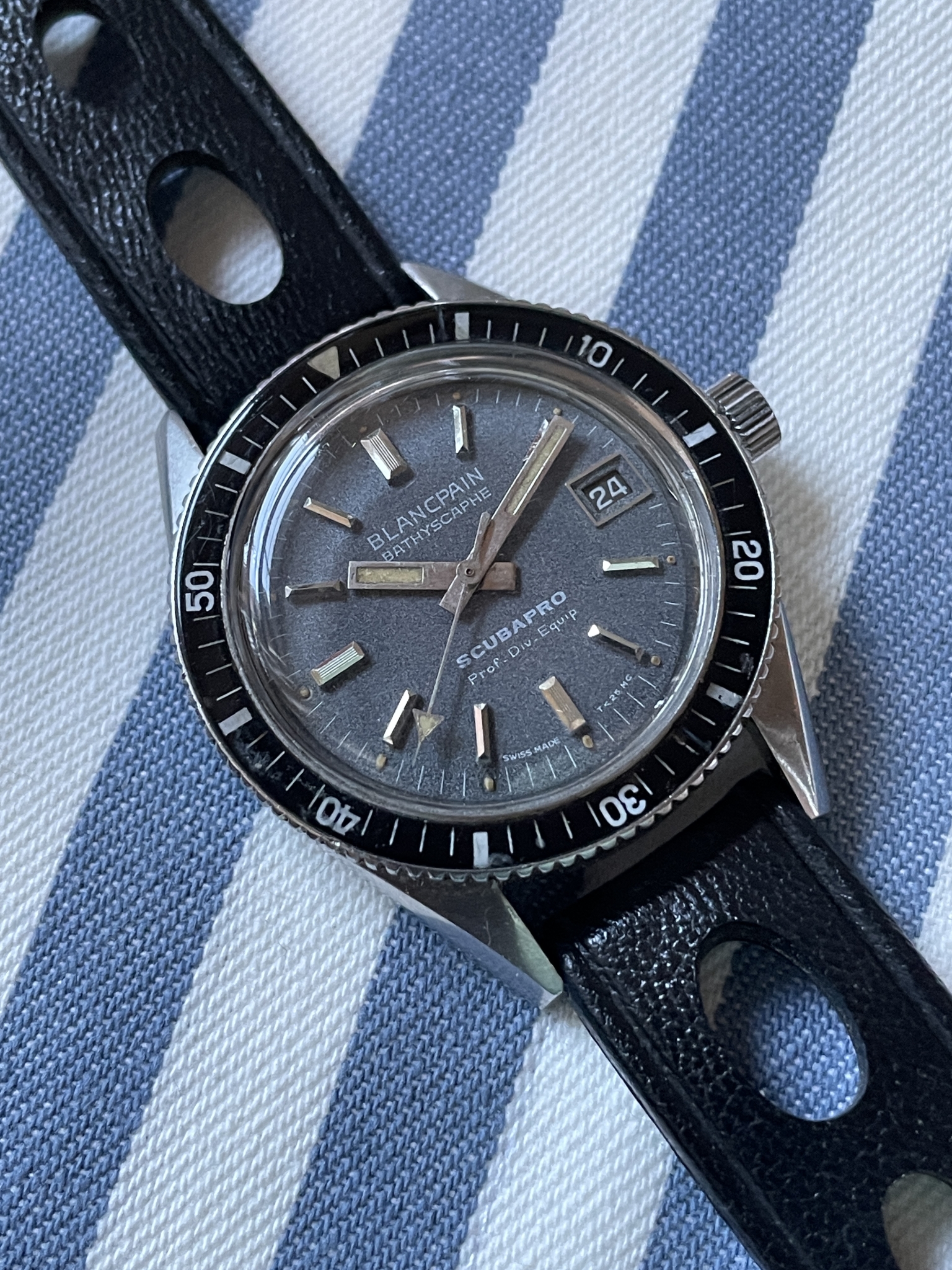 Blancpain Scubapro Bathyscape Vintage Diver Patina Nationale